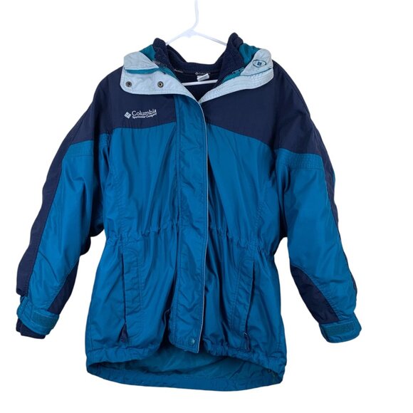 Vintage Columbia Women’s 3 on 1 Jacket in Blue Size XL - Picture 1 of 10